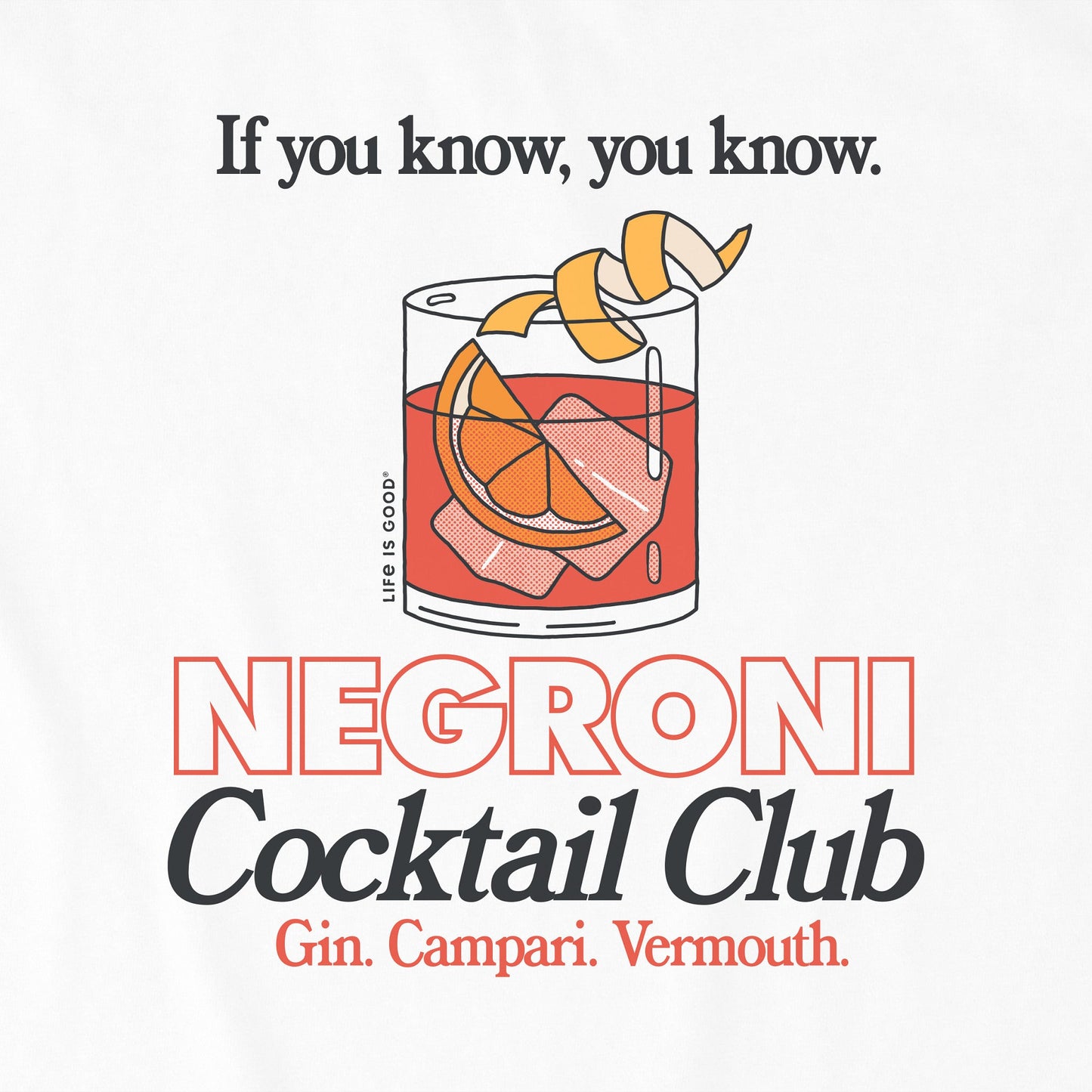 Men's Negroni Cocktail Club Short Sleeve Tee