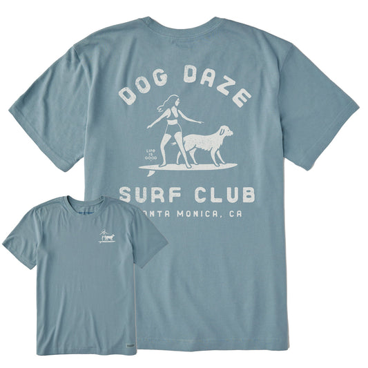 Men's Dog Daze Surf Club Short Sleeve Crusher Tee