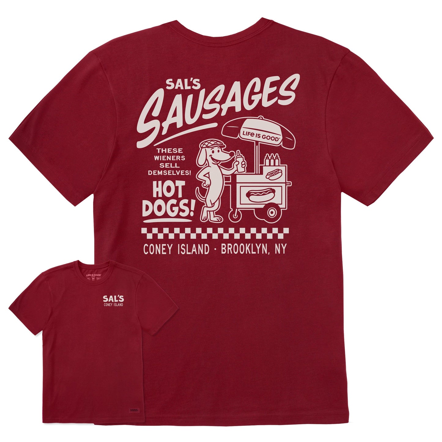 Men's Sal's Sausages Short Sleeve Crusher Tee