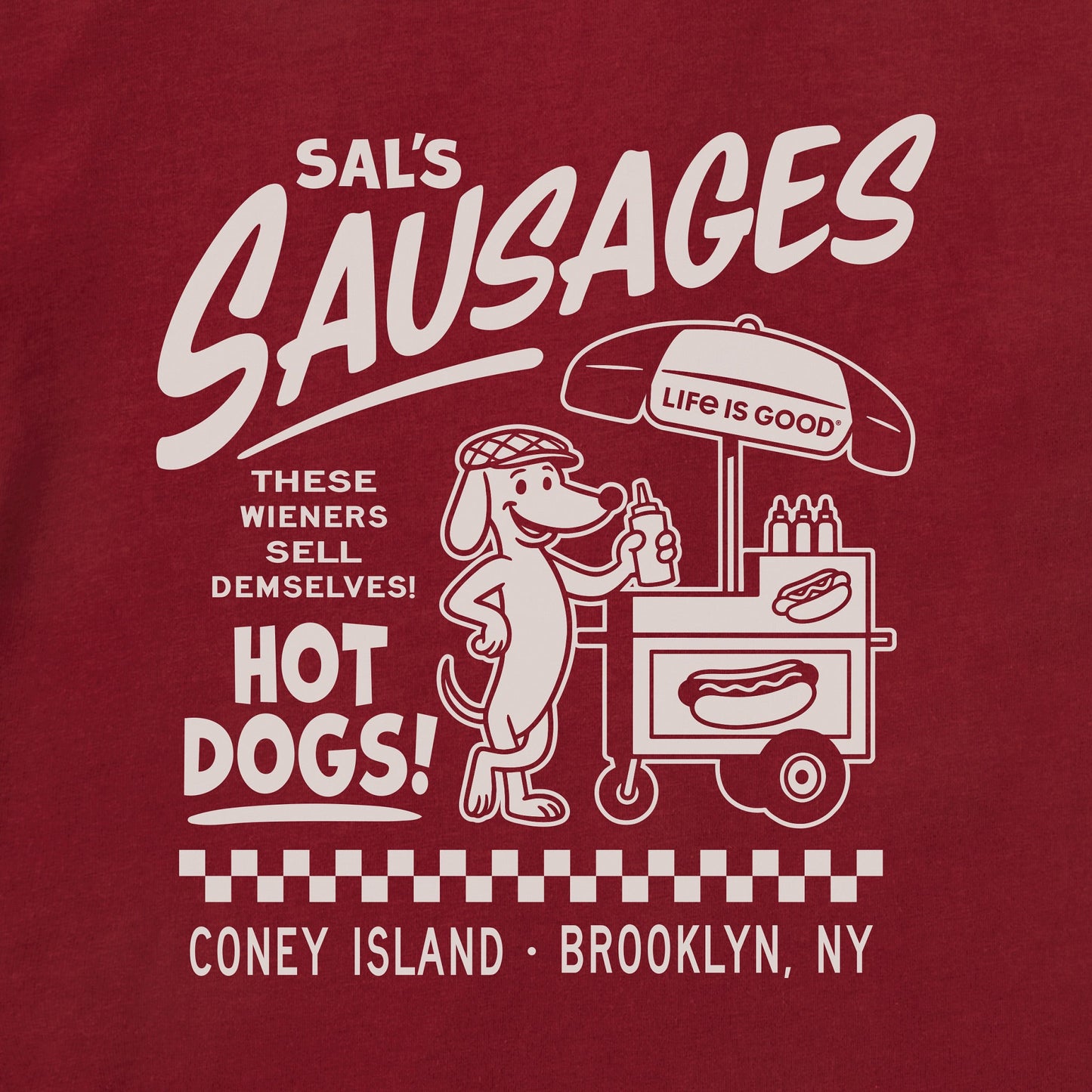 Men's Sal's Sausages Short Sleeve Crusher Tee