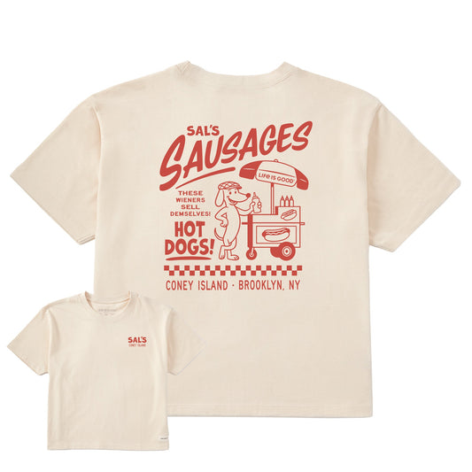 Women's Sal's Sausages Short Sleeve Crusher Boxy Tee
