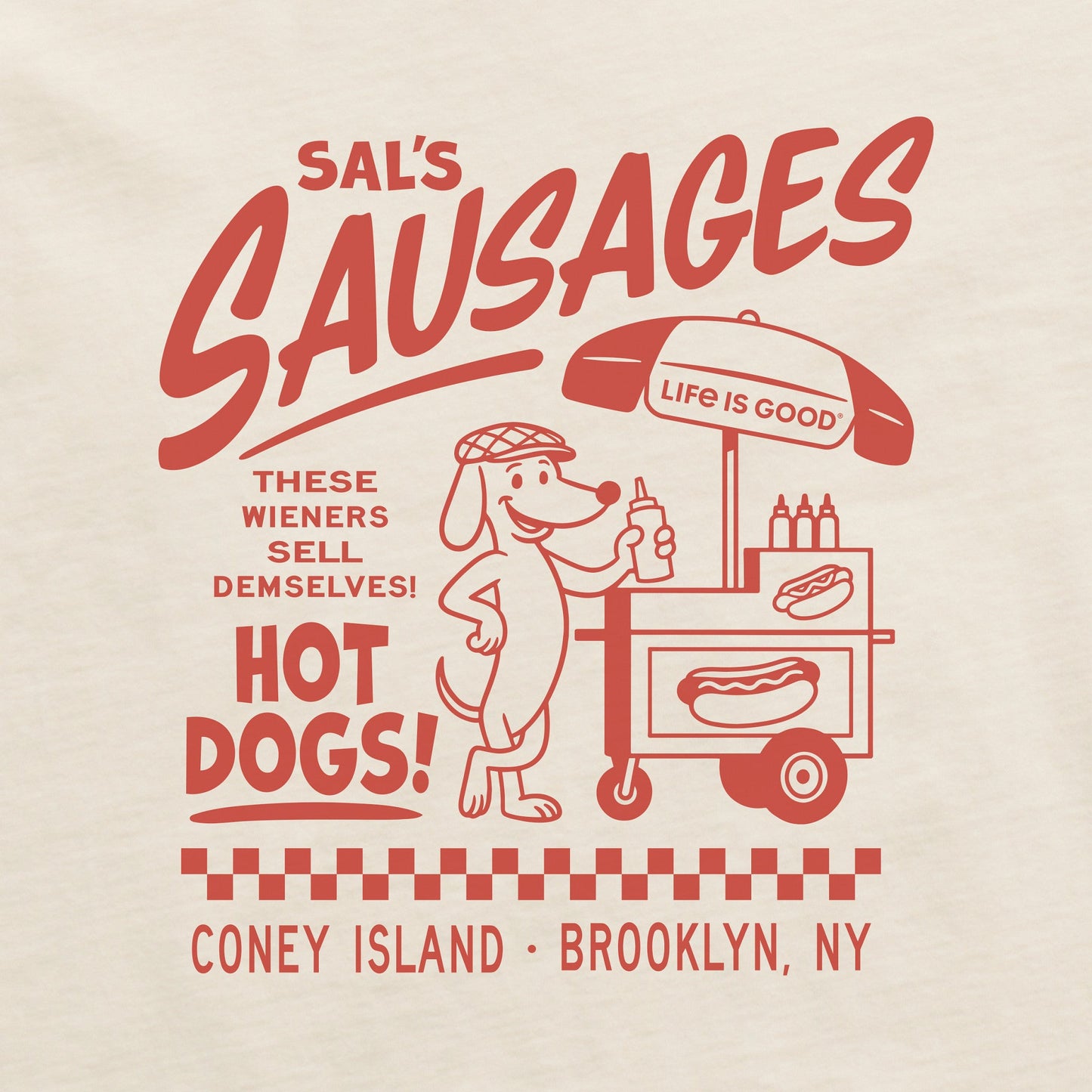 Women's Sal's Sausages Short Sleeve Crusher Boxy Tee