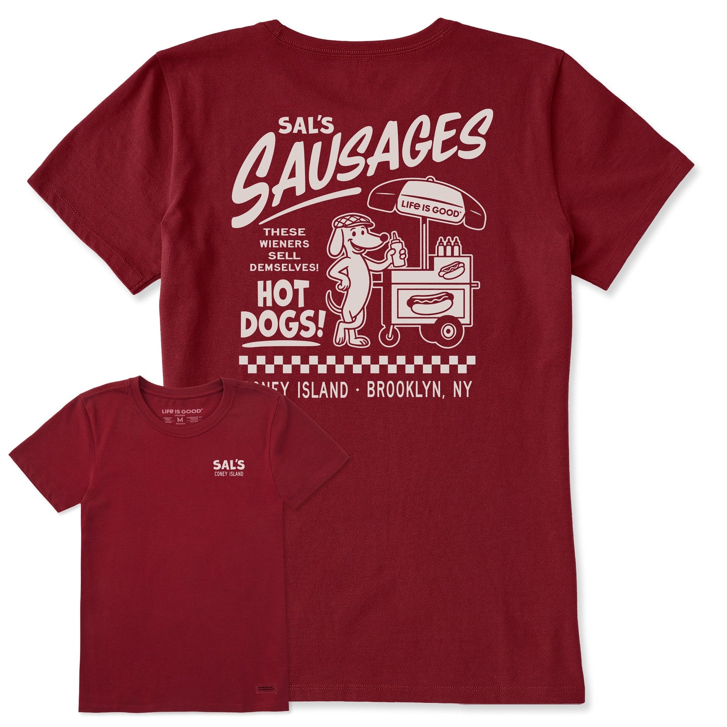 Women's Sal's Sausages Short Sleeve Crusher Tee