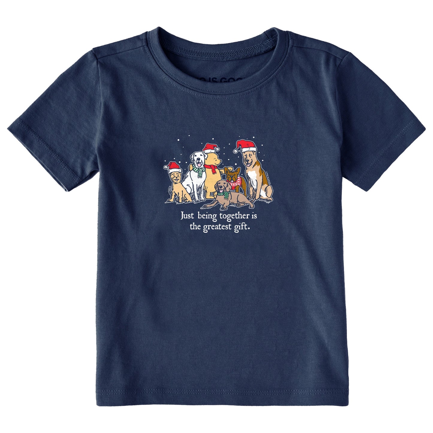 Toddler Winnie & Dogs Being Together is the Greatest Gift Short Sleeve Crusher Tee