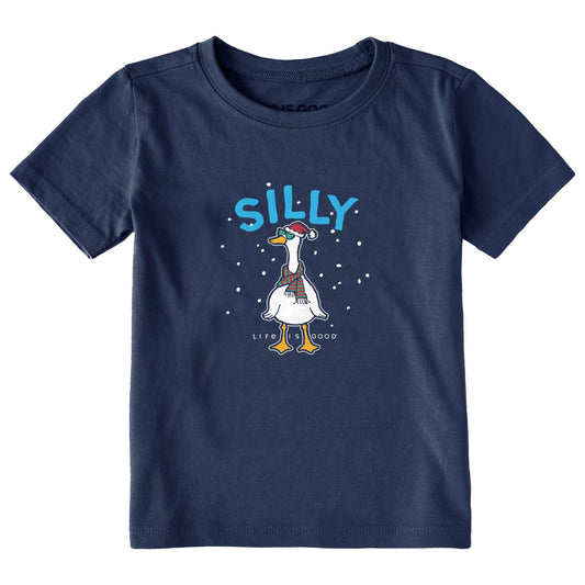 Toddler Silly Goose Snow Short Sleeve Crusher Tee