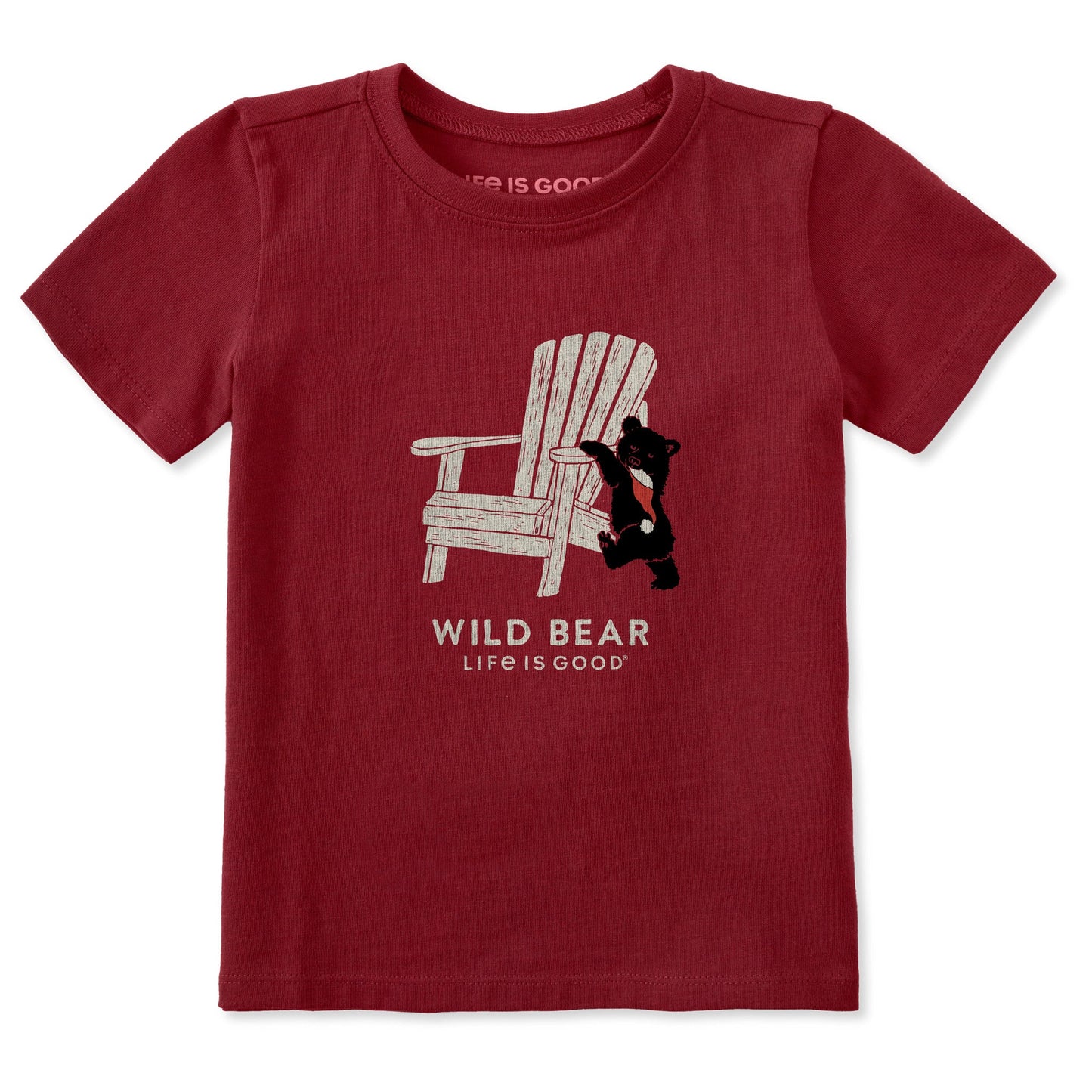 Toddler Holiday Adirondack Wild Bear Short Sleeve Crusher Tee