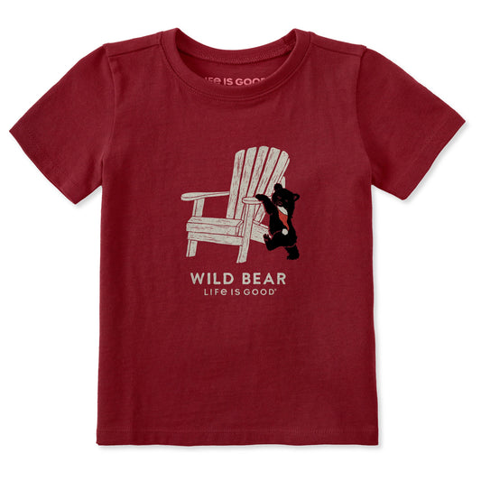 Toddler Holiday Adirondack Wild Bear Short Sleeve Crusher Tee