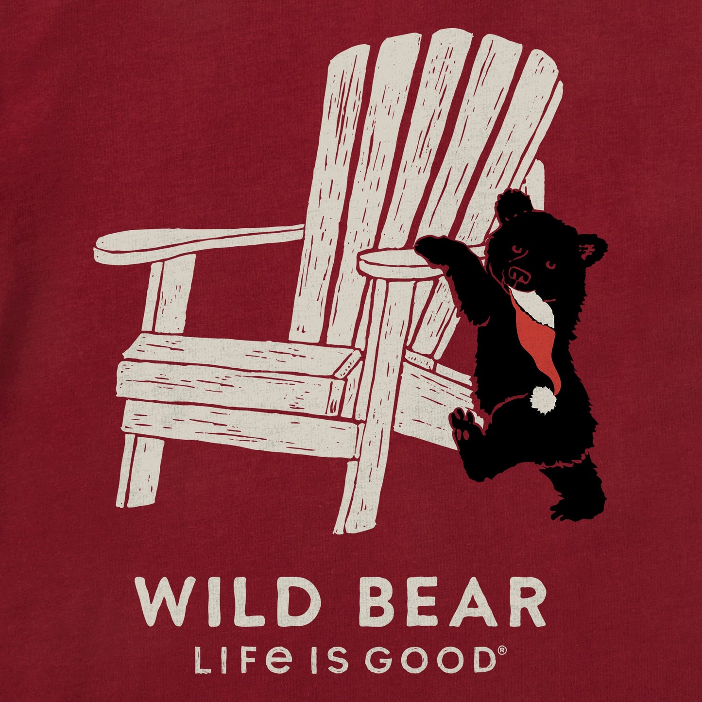 Toddler Holiday Adirondack Wild Bear Short Sleeve Crusher Tee