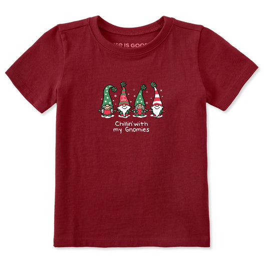Toddler Chillin' with my Gnomies Fam Short Sleeve Crusher Tee