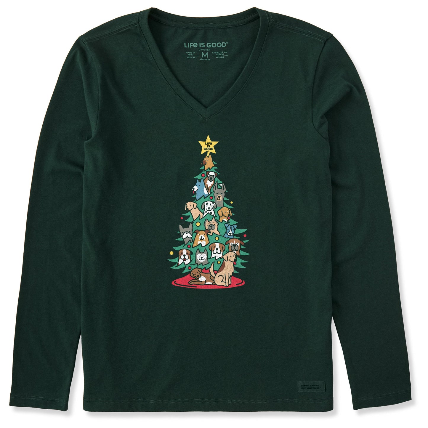 Women's Bark The Herald Tree Long Sleeve Crusher Vee