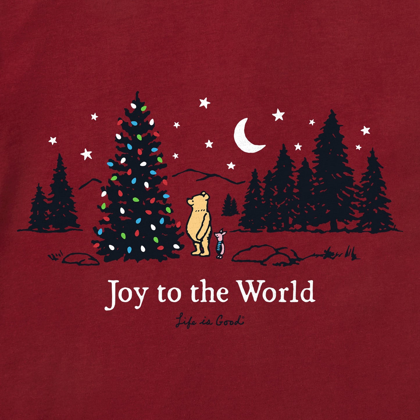 Women's Winnie & P Joy to the World Long Sleeve Crusher Vee