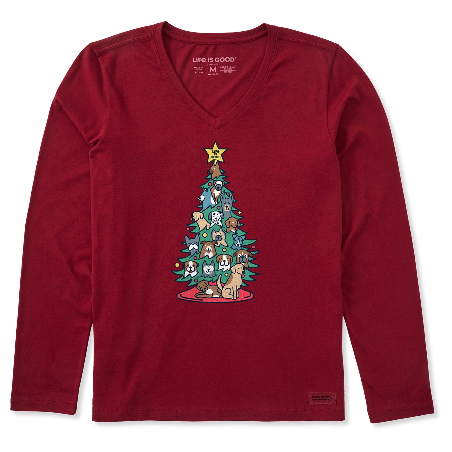 Women's Bark The Herald Tree Long Sleeve Crusher Vee