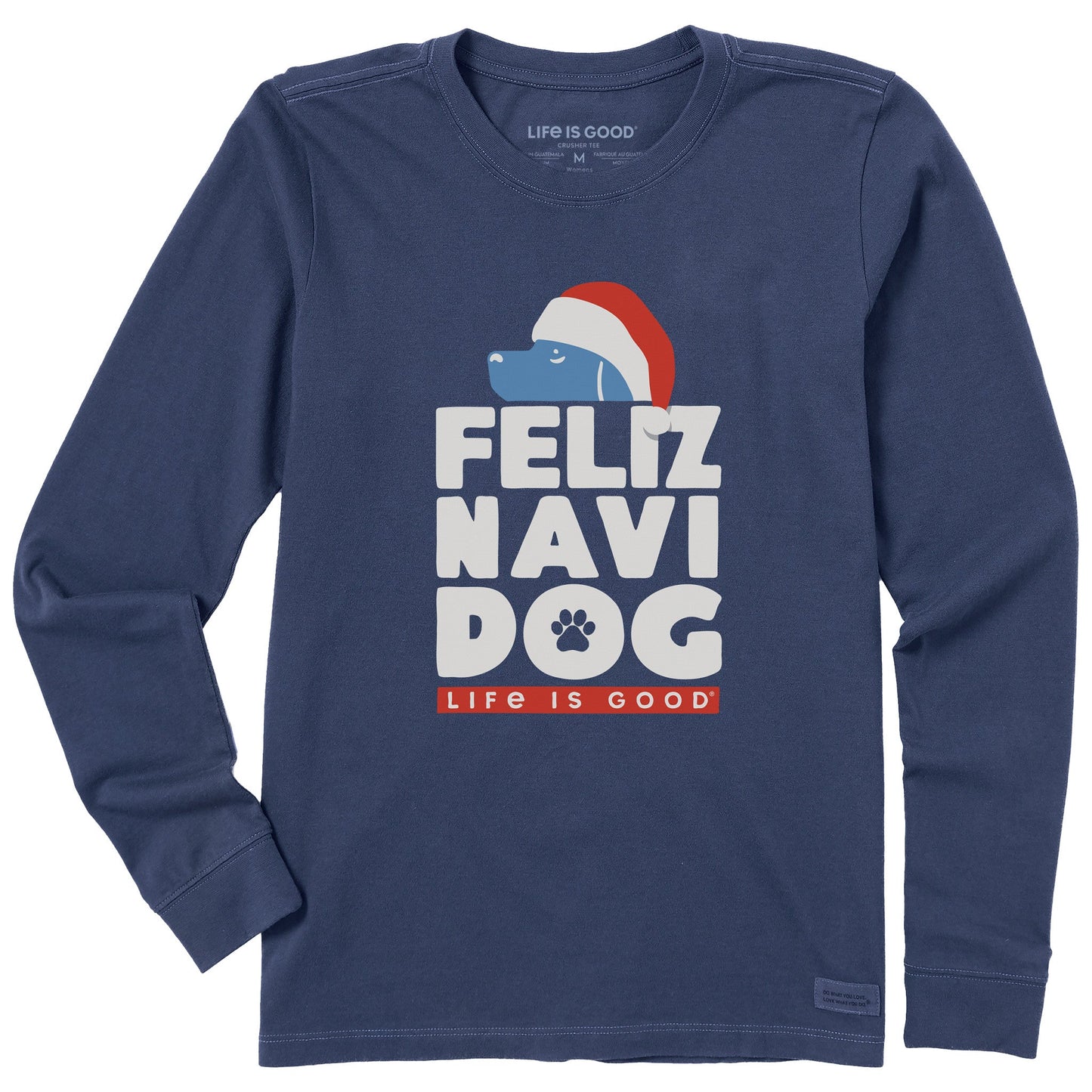 Women's Feliz Navi-Dog Long Sleeve Crusher Tee