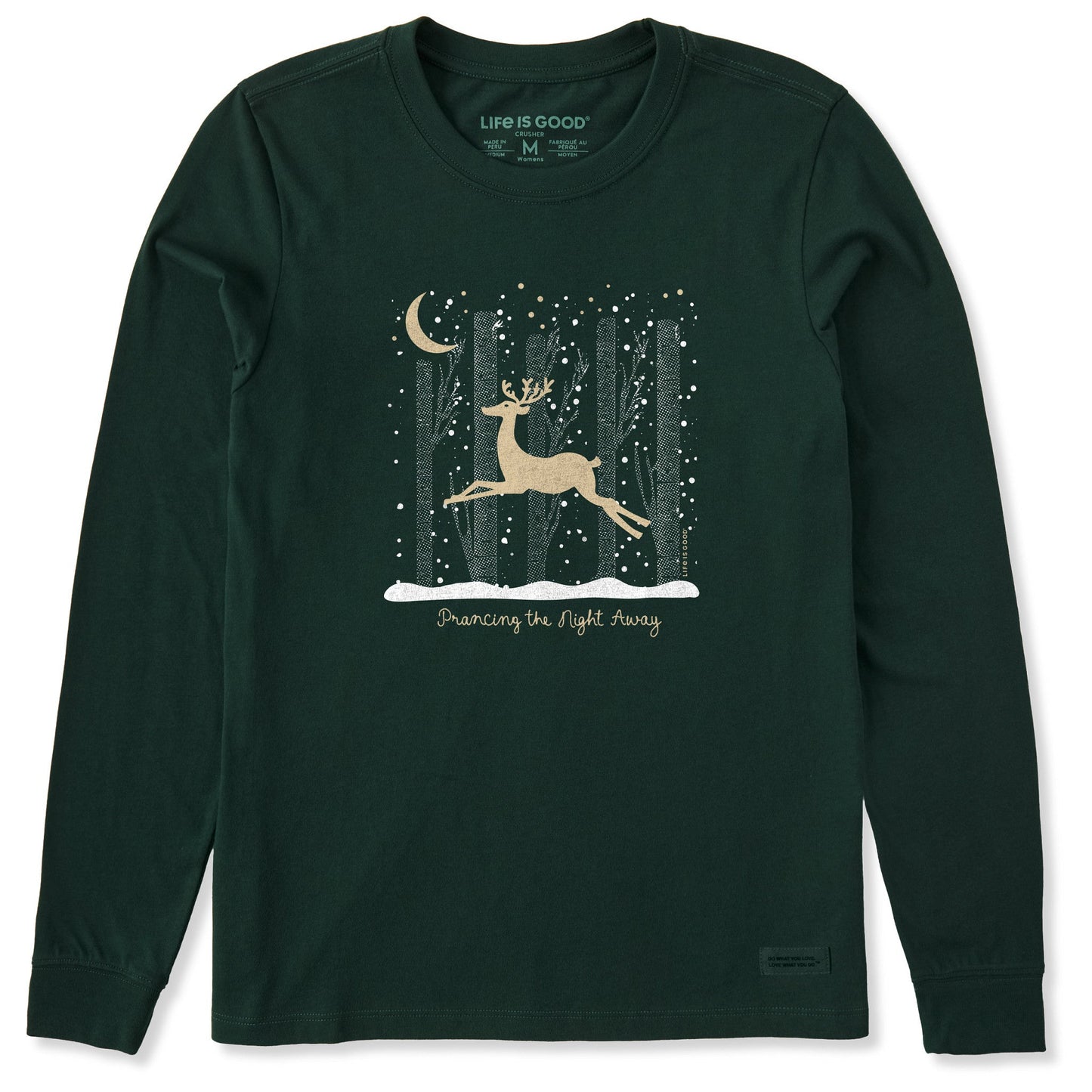 Women's Prancing the Night Away Long Sleeve Crusher Tee