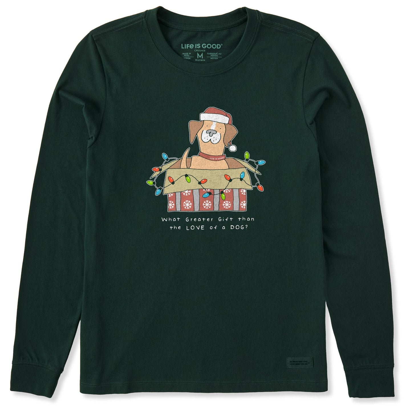 Women's Gift of a Dog Box Long Sleeve Crusher Tee