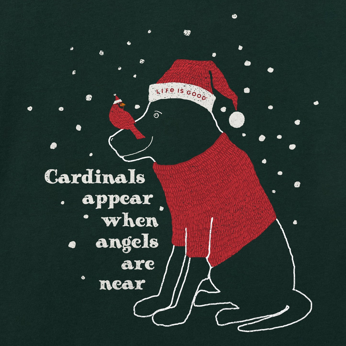 Women's Cardinals Appear Black Lab Long Sleeve Crusher Tee