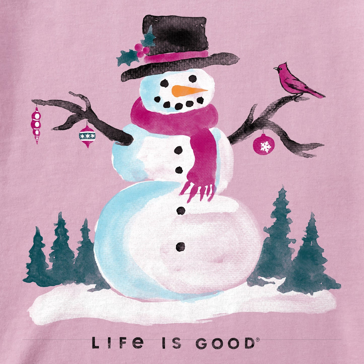 Women's Frosty Friends Long Sleeve Crusher Tee