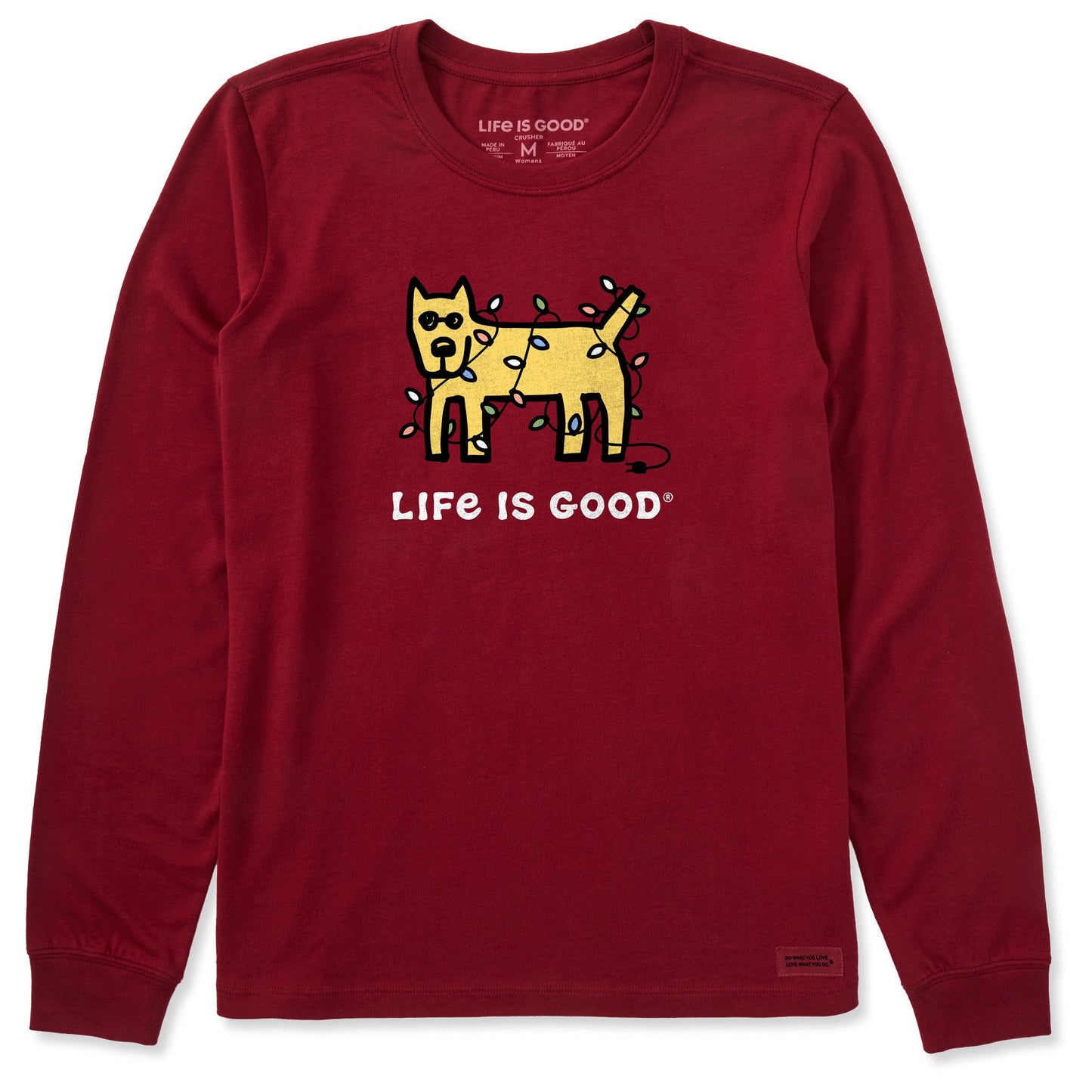 Women's Rocket Holiday Lights Long Sleeve Crusher Tee