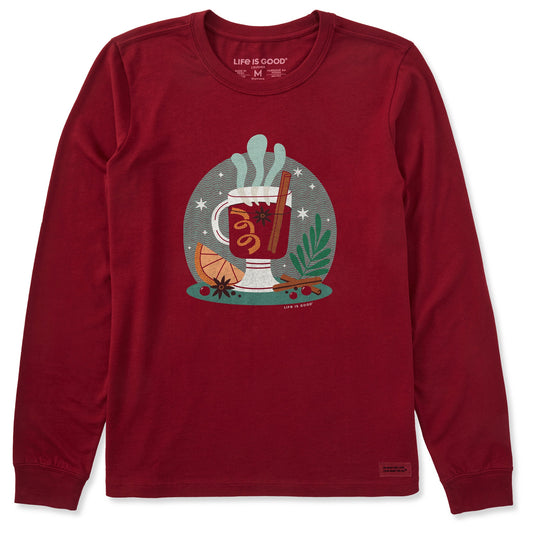 Women's Mulled Wine Still Life Long Sleeve Crusher Tee
