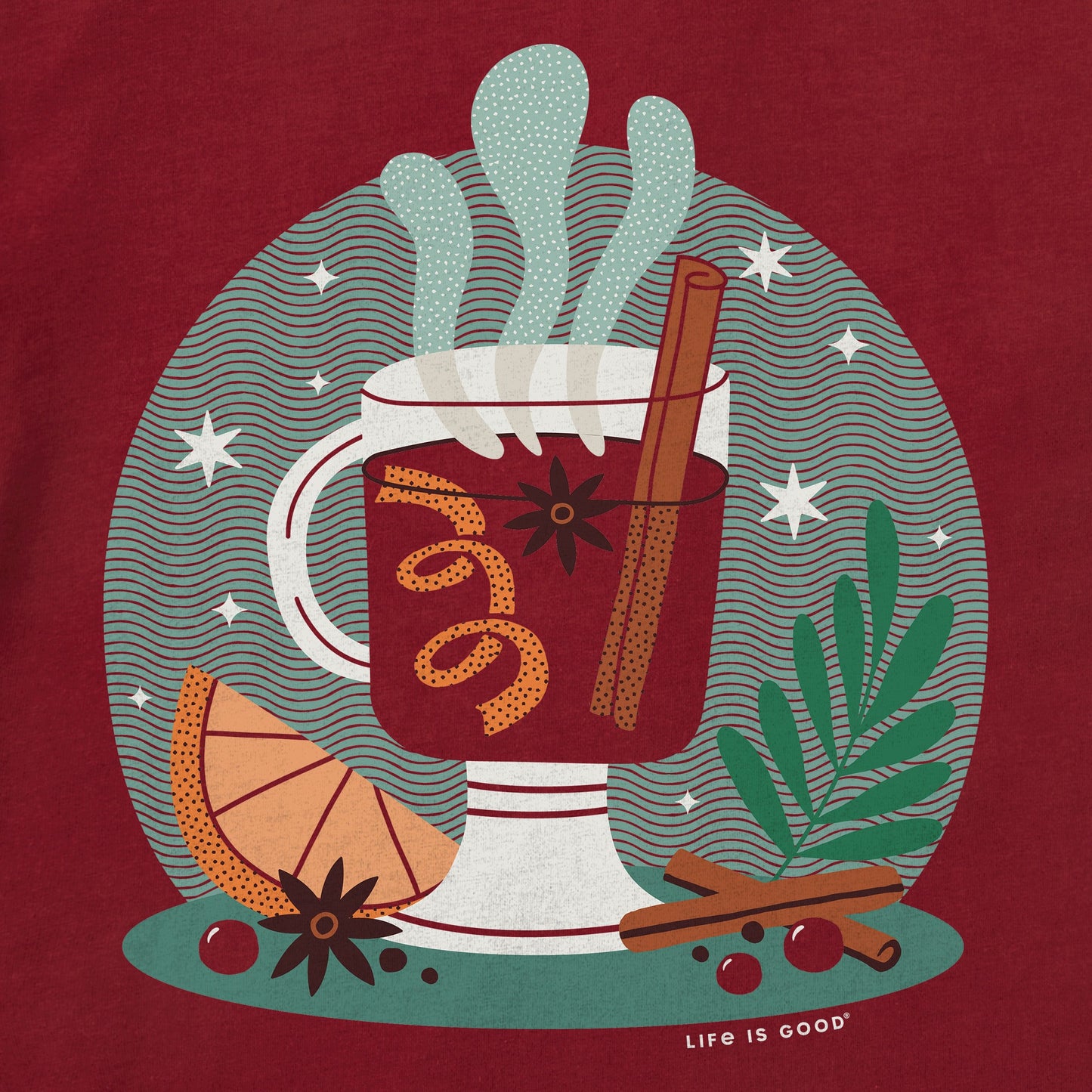 Women's Mulled Wine Still Life Long Sleeve Crusher Tee