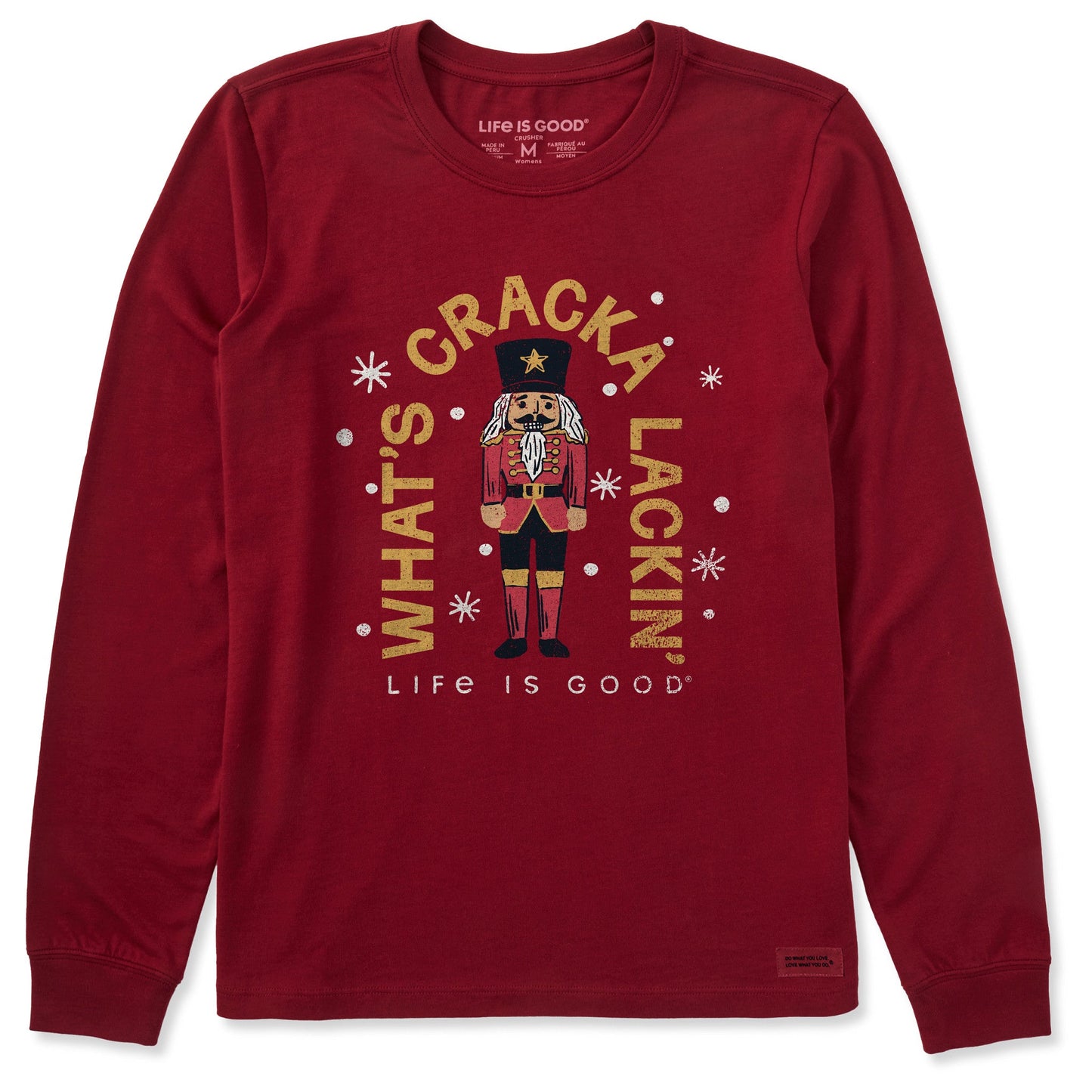 Women's What's Cracka Lackin Long Sleeve Crusher Tee