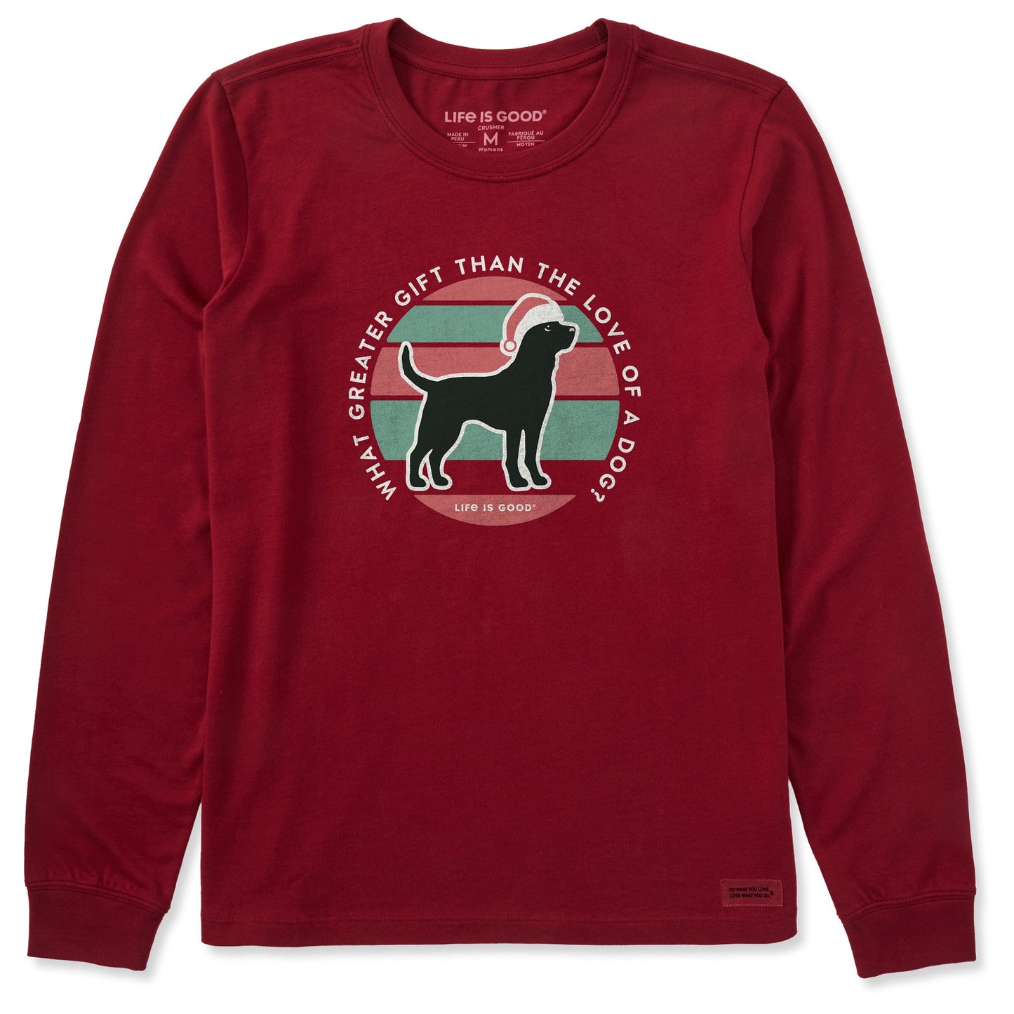 Women's Greater Gift Stripe Coin Long Sleeve Crusher Tee