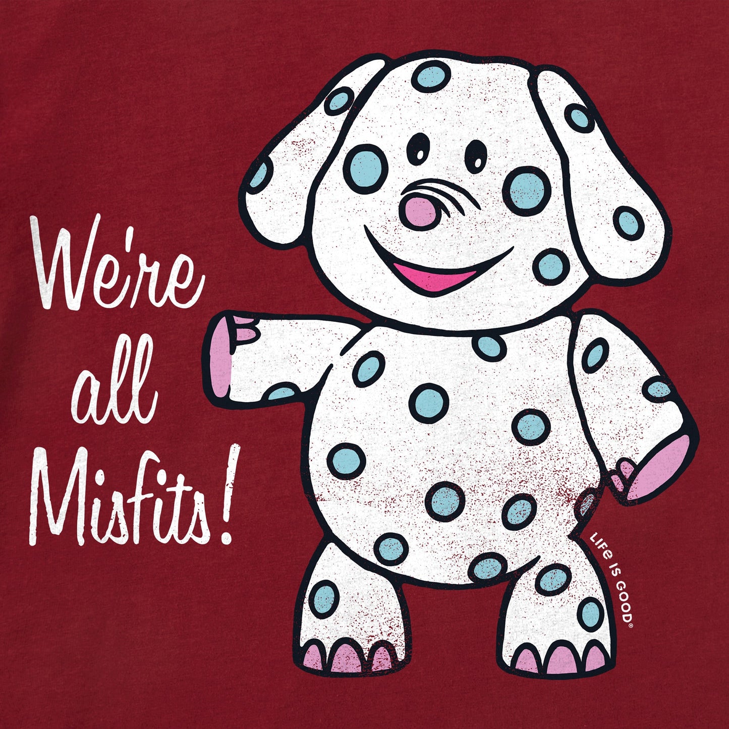 Women's We're All Misfits Elephant Long Sleeve Crusher Tee