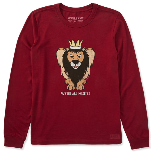 Women's We're All Misfits King Long Sleeve Crusher Tee