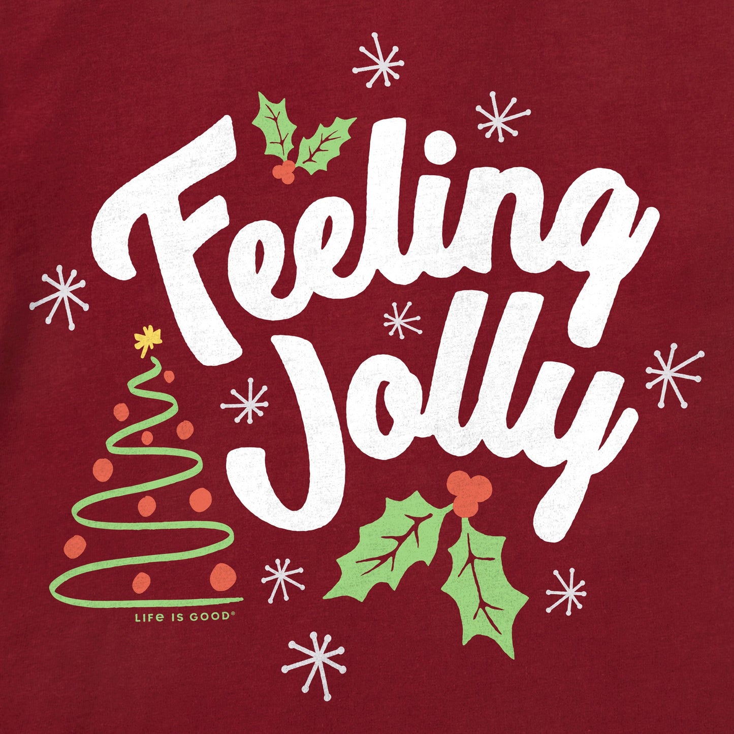 Women's Feeling Jolly Long Sleeve Crusher Tee