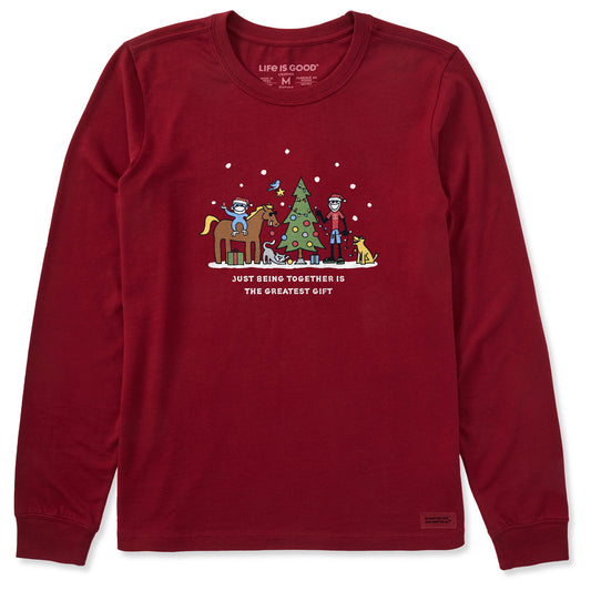 Women's Greatest Gift Jake & Friends Long Sleeve Crusher Tee