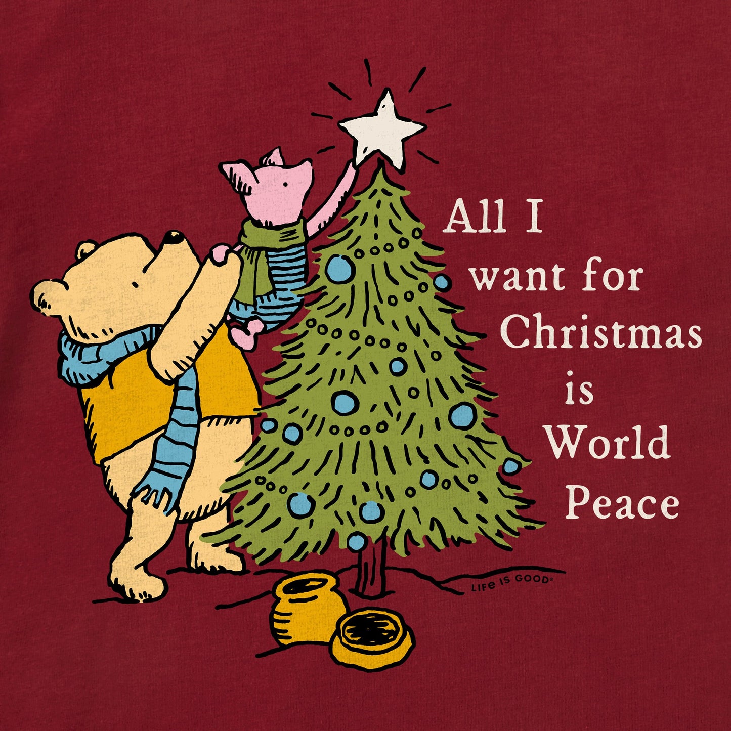 Women's Winnie & P World Peace Long Sleeve Crusher Tee