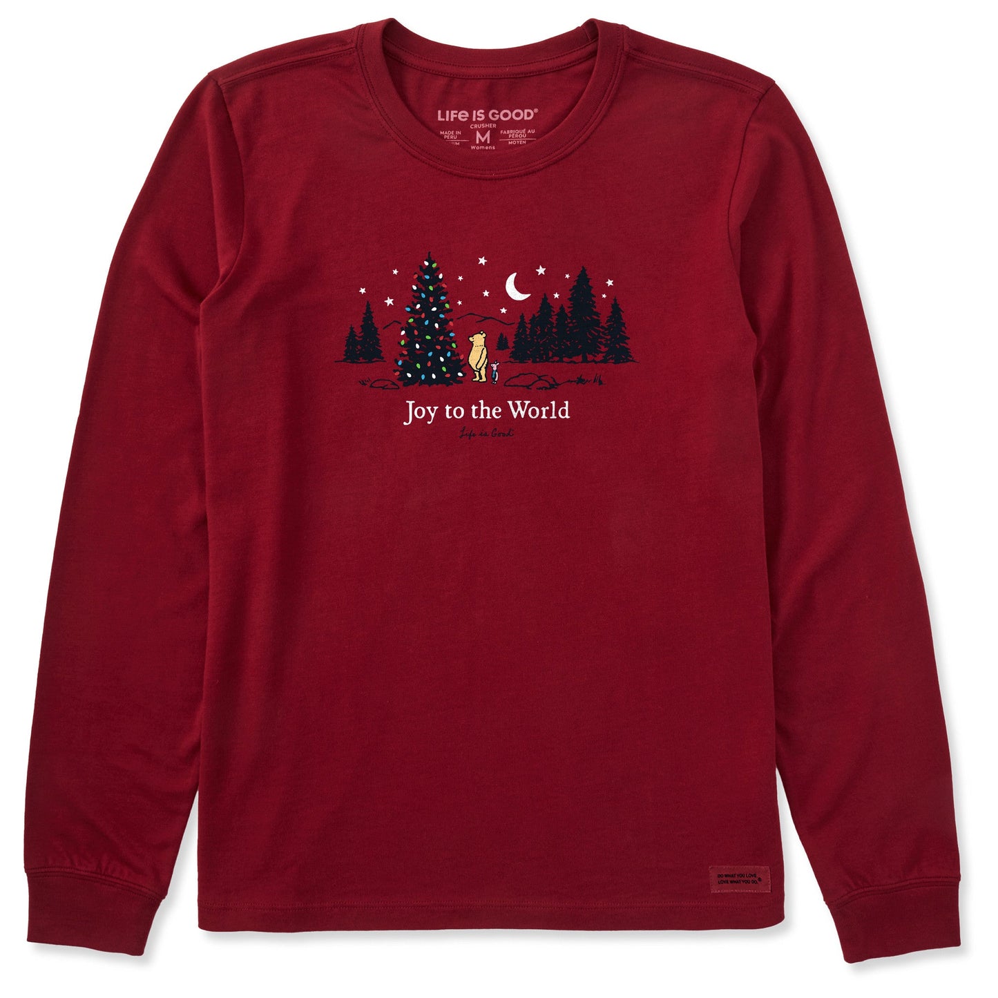 Women's Winnie & P Joy to the World Long Sleeve Crusher Tee