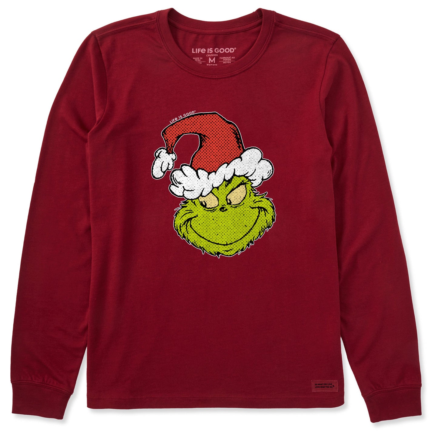 Women's Pop Art Grinch Long Sleeve Crusher Tee