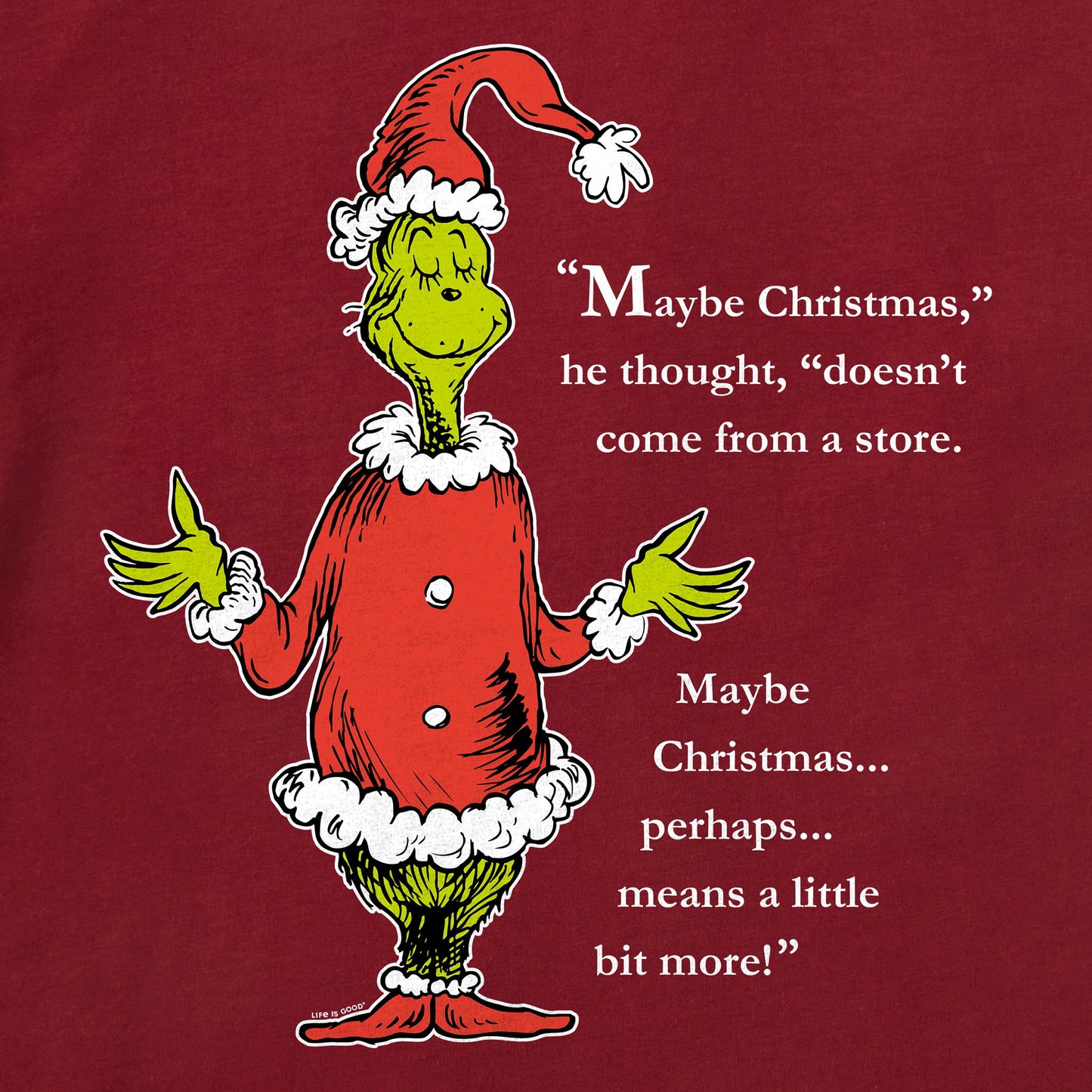 Women's Grinch Meaning of Christmas Long Sleeve Crusher Tee
