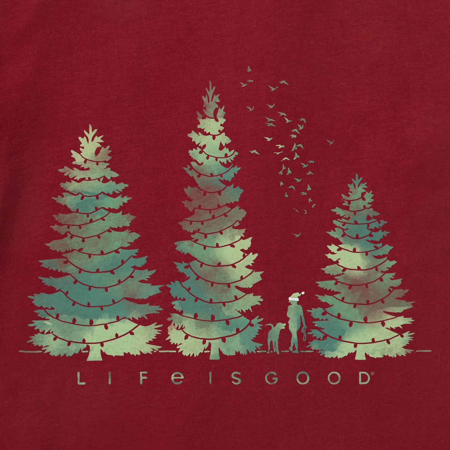 Women's Christmas Hike Long Sleeve Crusher Tee