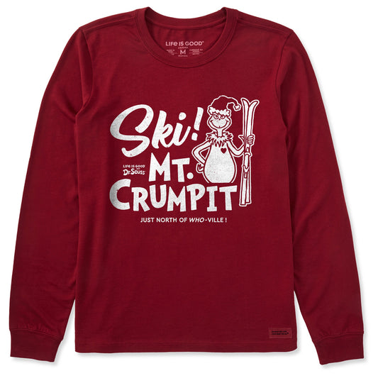 Women's Retro Grinch Ski Mt. Crumpit Long Sleeve Crusher Tee