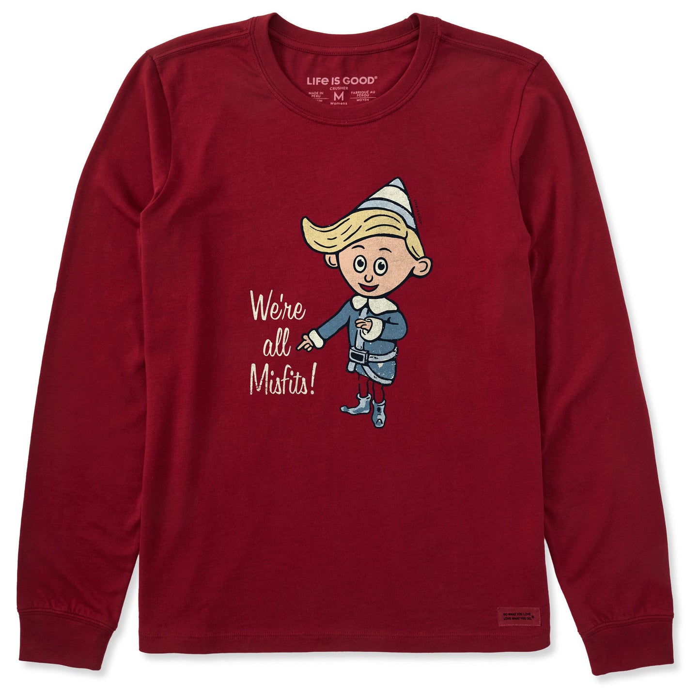 Women's We're All Misfits! Long Sleeve Crusher Tee