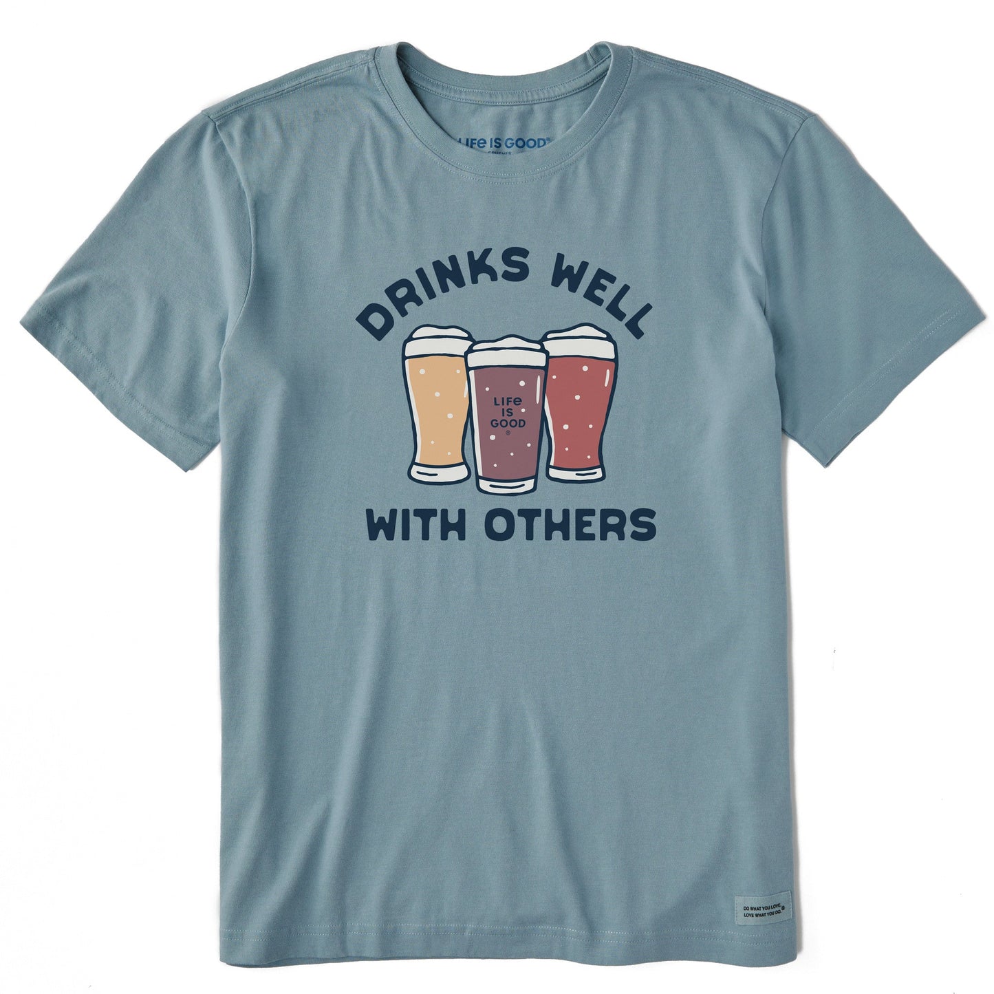 Men's Drinks Beer Well with Others Short Sleeve Crusher Tee