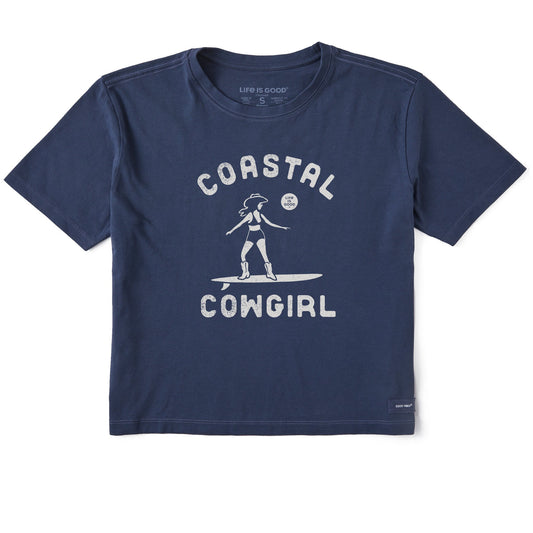Women's Coastal Cowgirl Short Sleeve Crusher Boxy Tee