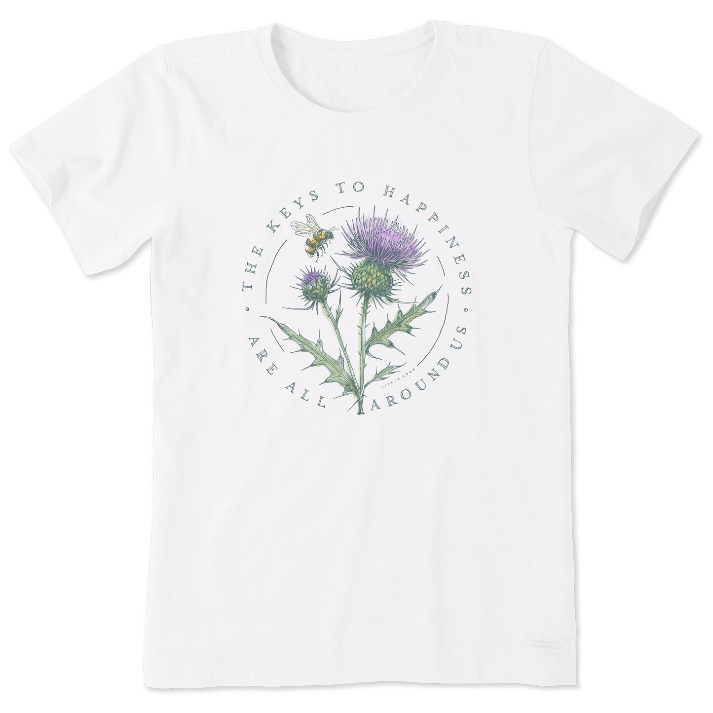 Women's The Thistle Keys To Happiness Short Sleeve Tee