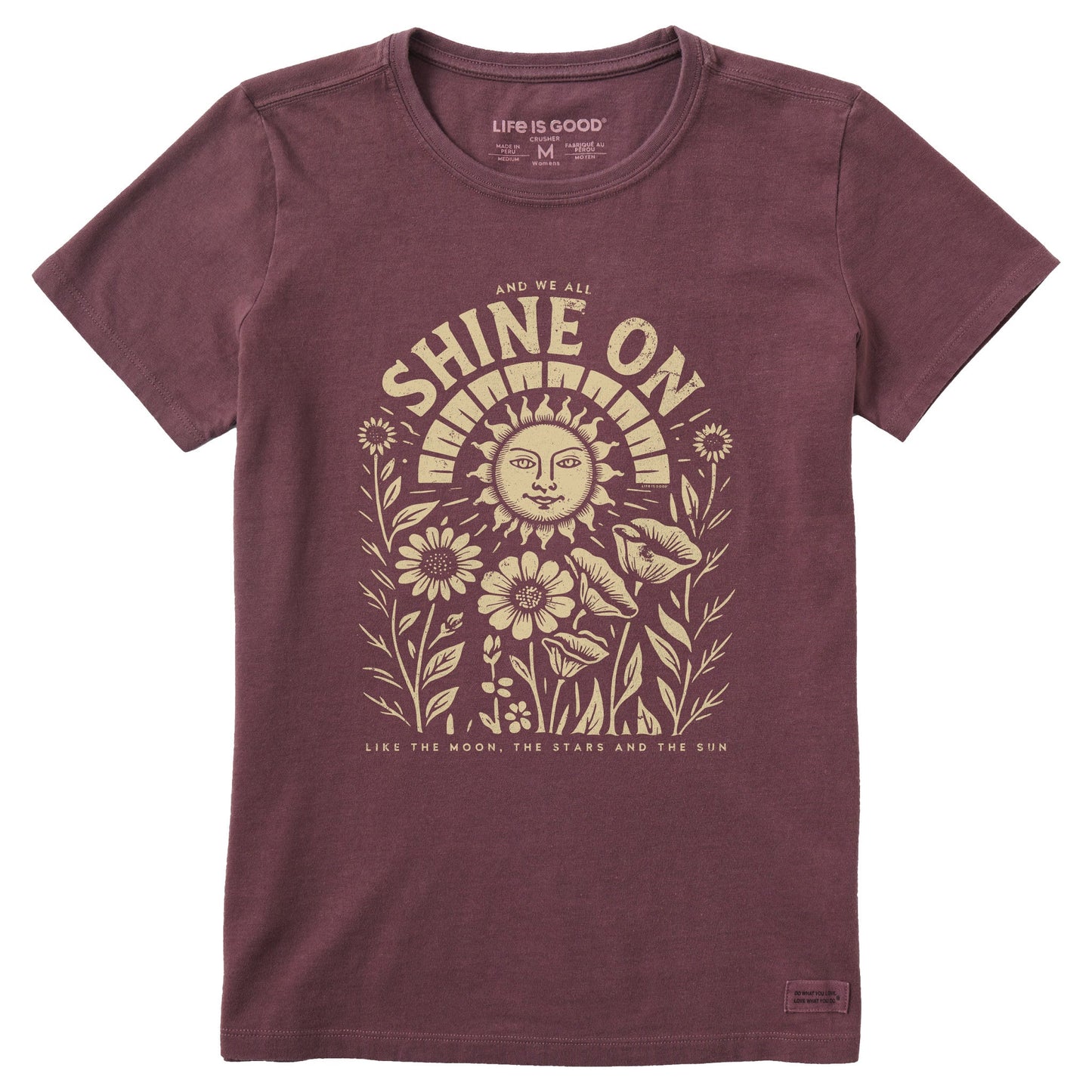Women's Shine On Sunflowers Short Sleeve Crusher Tee