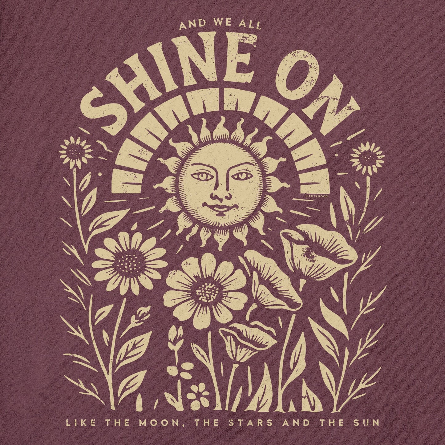 Women's Shine On Sunflowers Short Sleeve Crusher Tee