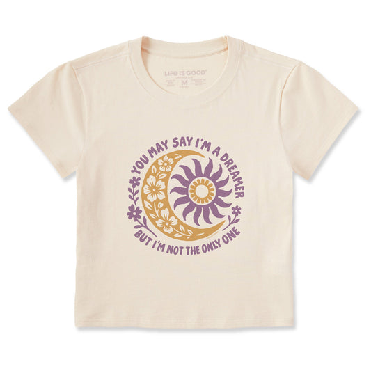 Women's You May Say I'm a Dreamer Sun Moon Crusher-LITE Shrunken Tee