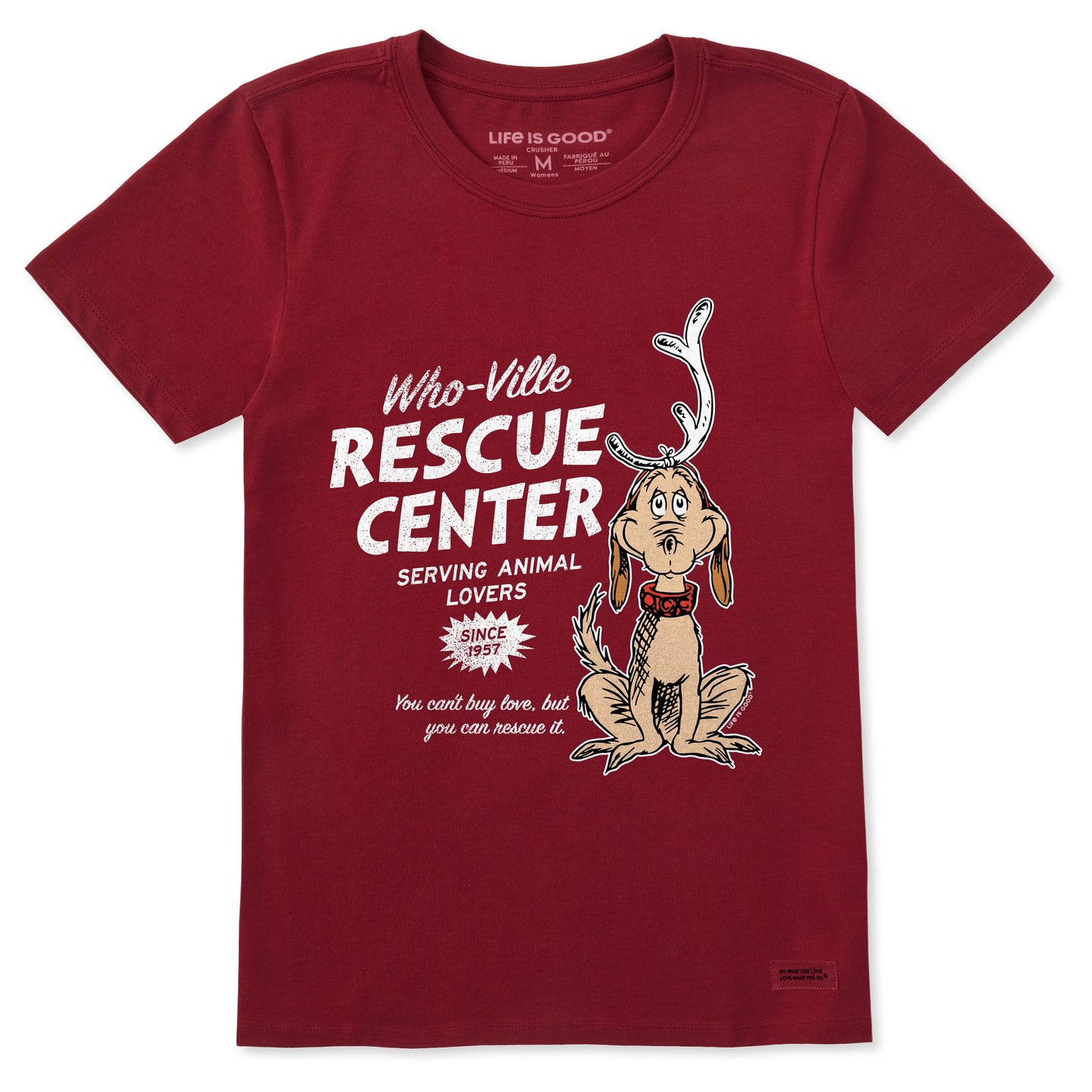 Women's WhoVille Rescue Center In Color Short Sleeve Crusher Tee