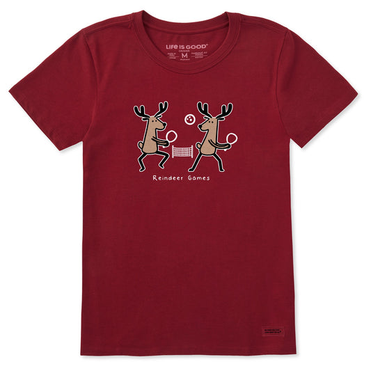 Women's Reindeer Games Short Sleeve Crusher Tee