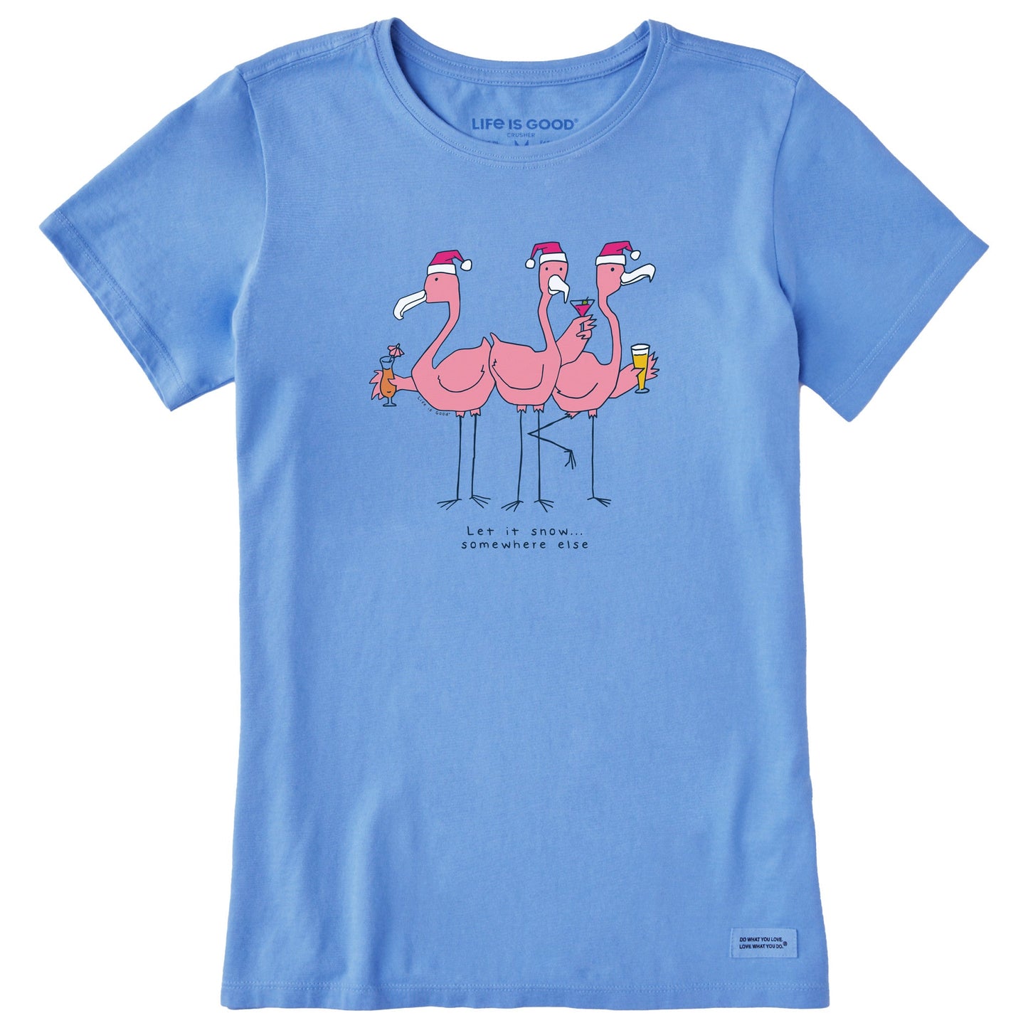Women's Flamingos Short Sleeve Crusher Tee