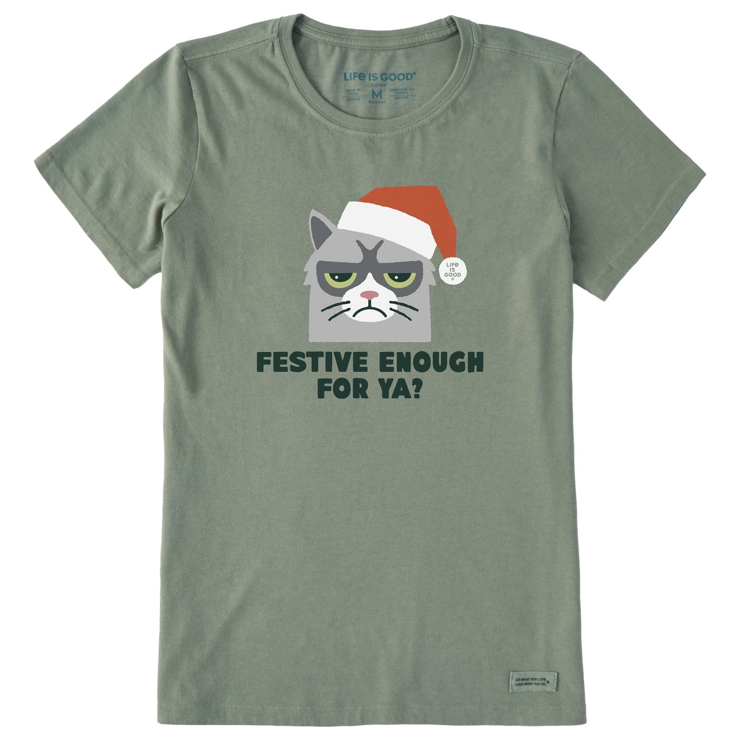 Women's Festive Enough For Ya? Short Sleeve Crusher Tee