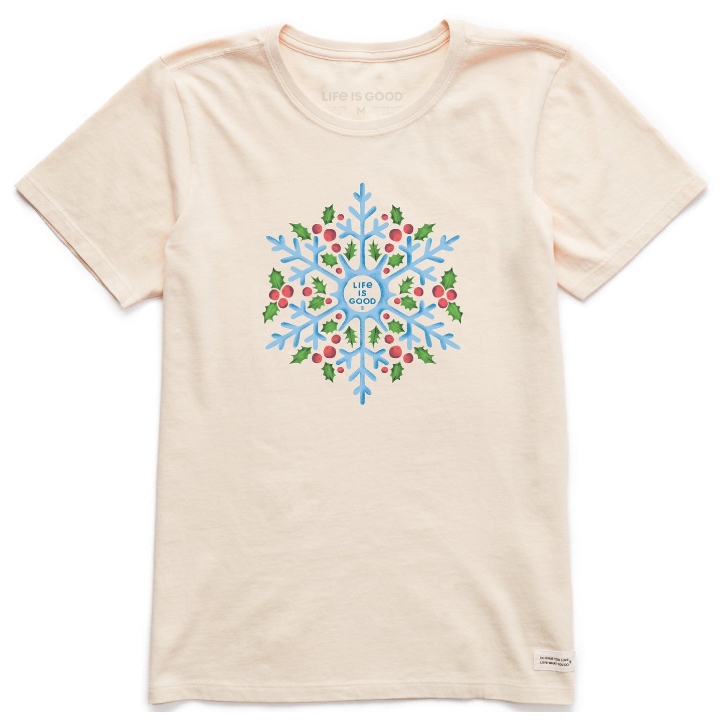 Women's Snowflake Berries Short Sleeve Crusher Tee