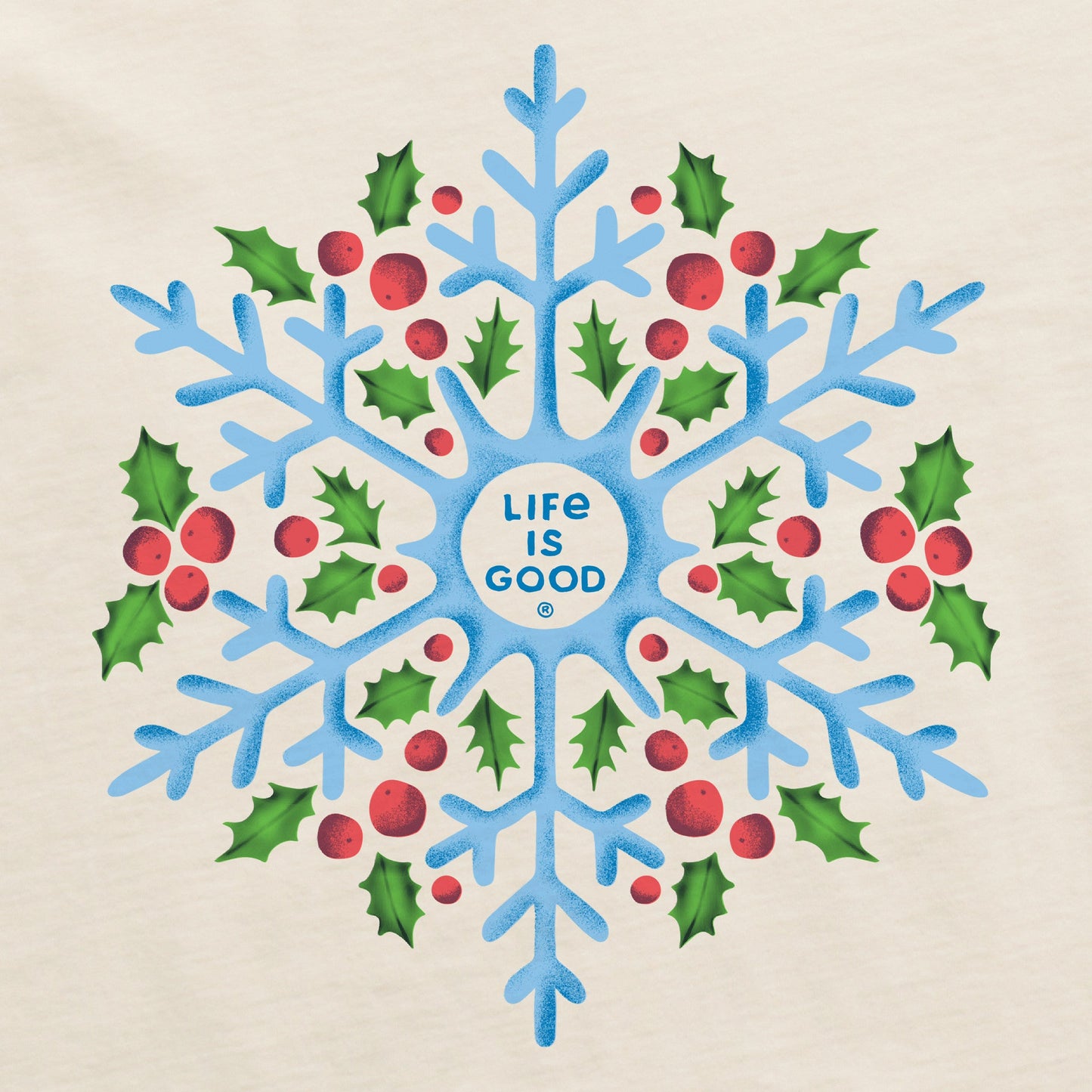 Women's Snowflake Berries Short Sleeve Crusher Tee