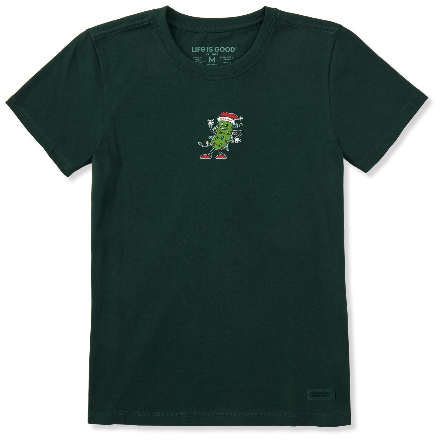 Women's Christmas Pickle Short Sleeve Crusher Tee